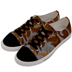 Fire And Water Men s Low Top Canvas Sneakers by digitaldivadesigns