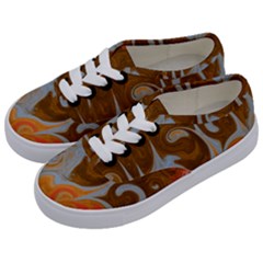 Fire And Water Kids  Classic Low Top Sneakers by digitaldivadesigns