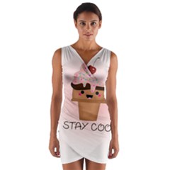 Stay Cool Wrap Front Bodycon Dress by ZephyyrDesigns