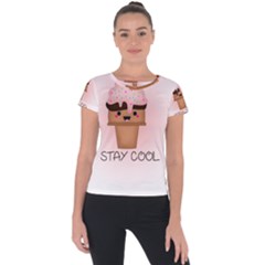 Stay Cool Short Sleeve Sports Top  by ZephyyrDesigns