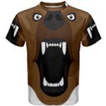 Bear Brown Set Paw Isolated Icon Men s Cotton Tee