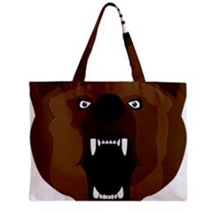 Bear Brown Set Paw Isolated Icon Zipper Mini Tote Bag