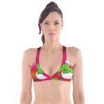 Dinosaur Dino Baby Dino Lizard Plunge Bikini Top