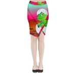 Dinosaur Dino Baby Dino Lizard Midi Wrap Pencil Skirt