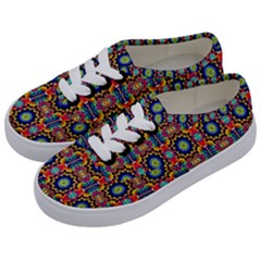 Artwork By Patrick-colorful-47 1 Kids  Classic Low Top Sneakers by ArtworkByPatrick