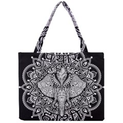 Ornate Hindu Elephant  Mini Tote Bag by Valentinaart