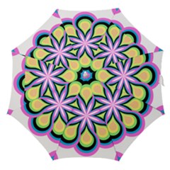 Colorful Feathers Mandala Straight Umbrellas by LoolyElzayat