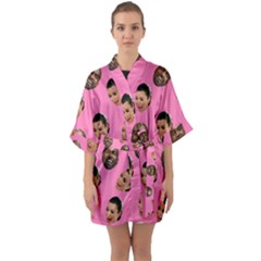 Crying Kim Kardashian Quarter Sleeve Kimono Robe by Valentinaart