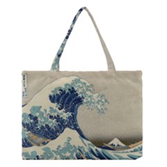 The Classic Japanese Great Wave Off Kanagawa By Hokusai Medium Tote Bag by PodArtist