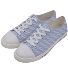 Alice Blue White Kisses In English Country Garden Women s Low Top Canvas Sneakers by PodArtist