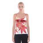 Leaves Maple Branch Autumn Fall Spaghetti Strap Top