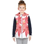 Leaves Maple Branch Autumn Fall Kid s Hooded Puffer Vest