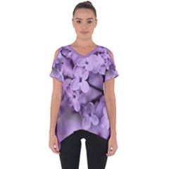 Lilac Cut Out Side Drop Tee by LoolyElzayat