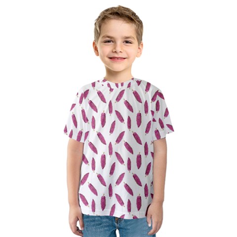 Cacao Fruits Pattern Kids  Sport Mesh Tee by dflcprints