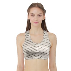 Backround Pattern Texture Dimension Sports Bra With Border by Sapixe
