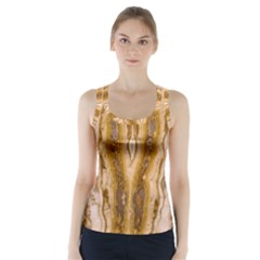 Marble Wall Surface Pattern Racer Back Sports Top by Sapixe