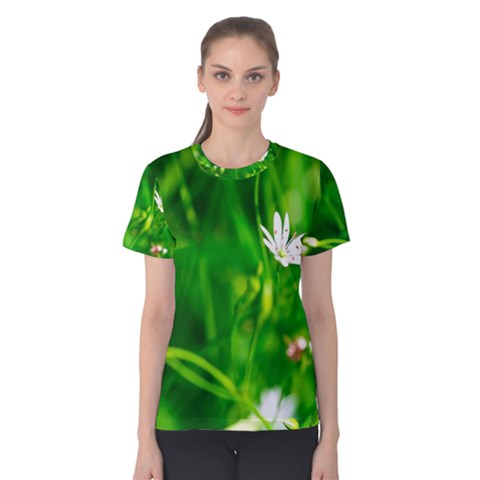 Inside The Grass Women s Cotton Tee by FunnyCow