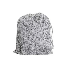 Willow Foliage Abstract Drawstring Pouches (large) 