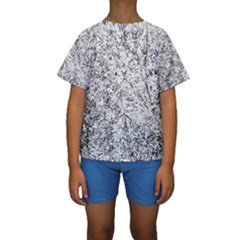 Willow Foliage Abstract Kids  Short Sleeve Swimwear