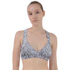 Willow Foliage Abstract Sweetheart Sports Bra