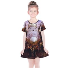 The Art Of Military Aircraft Kids  Simple Cotton Dress by FunnyCow