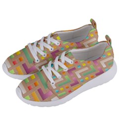 Abstract Background Colorful Women s Lightweight Sports Shoes