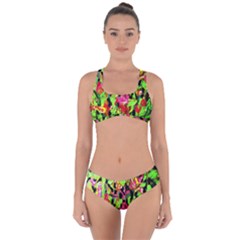 Spring Ornaments Criss Cross Bikini Set