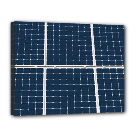 Solar Power Panel Canvas 14  X 11  by FunnyCow