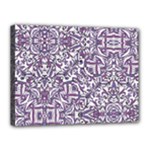 Colorful Intricate Tribal Pattern Canvas 16  x 12 