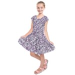 Colorful Intricate Tribal Pattern Kids  Short Sleeve Dress