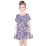 Colorful Intricate Tribal Pattern Kids  Simple Cotton Dress