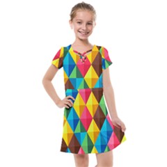 Background Colorful Abstract Kids  Cross Web Dress