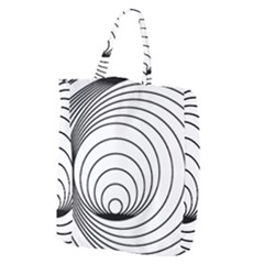 Spiral Eddy Route Symbol Bent Giant Grocery Tote