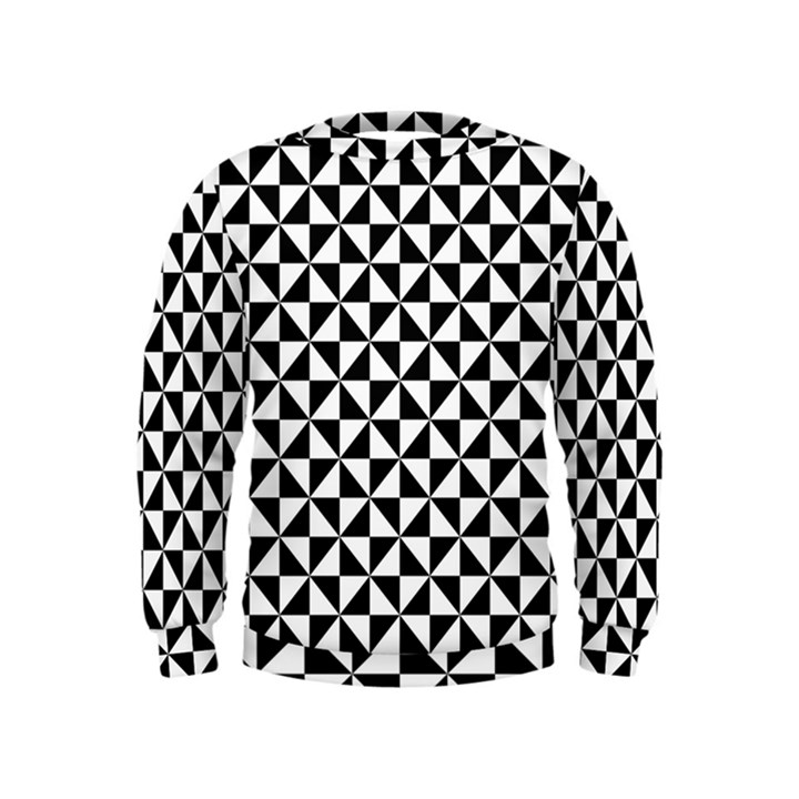 Triangle Pattern Simple Triangular Kids  Sweatshirt