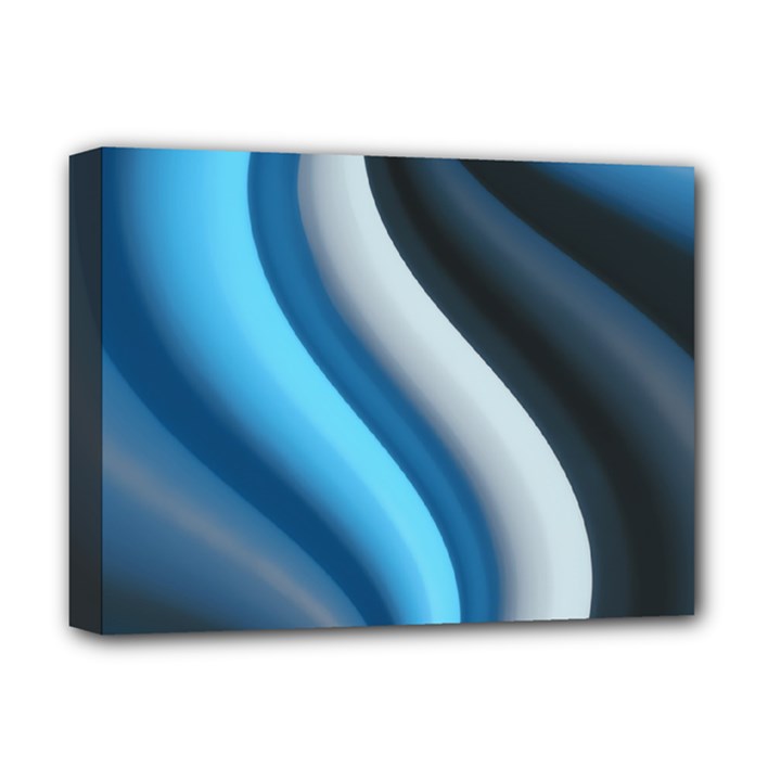 Abstract Pattern Lines Wave Deluxe Canvas 16  x 12  