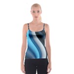 Abstract Pattern Lines Wave Spaghetti Strap Top