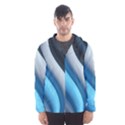 Abstract Pattern Lines Wave Hooded Windbreaker (Men) View1