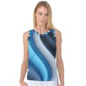 Abstract Pattern Lines Wave Women s Basketball Tank Top View1