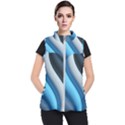 Abstract Pattern Lines Wave Women s Puffer Vest View1