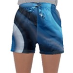 Abstract Pattern Lines Wave Sleepwear Shorts