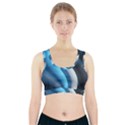 Abstract Pattern Lines Wave Sports Bra With Pocket View1