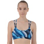 Abstract Pattern Lines Wave Line Them Up Sports Bra