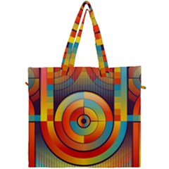 Background Colorful Abstract Canvas Travel Bag