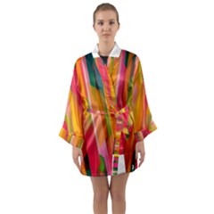 Background Abstract Colorful Long Sleeve Kimono Robe