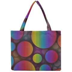 Background Colorful Abstract Circle Mini Tote Bag by Nexatart