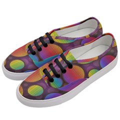 Background Colorful Abstract Circle Women s Classic Low Top Sneakers by Nexatart