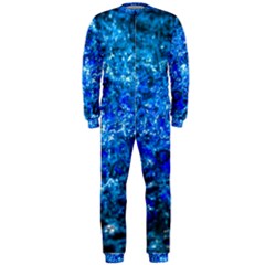 Water Color Navy Blue Onepiece Jumpsuit (men)  by FunnyCow