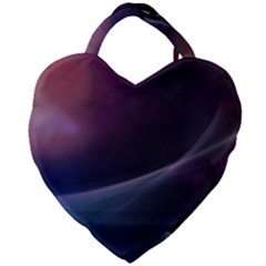 Abstract Form Color Background Giant Heart Shaped Tote