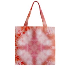 Heart Background Wallpaper Love Zipper Grocery Tote Bag by Nexatart