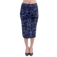 Galaxy Linear Pattern Midi Pencil Skirt by dflcprints